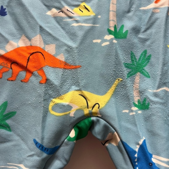 Baby Boden Dinosaur Print Swimsuit Sunsuit Zip up Size 3-4 104CM - Picture 6 of 6